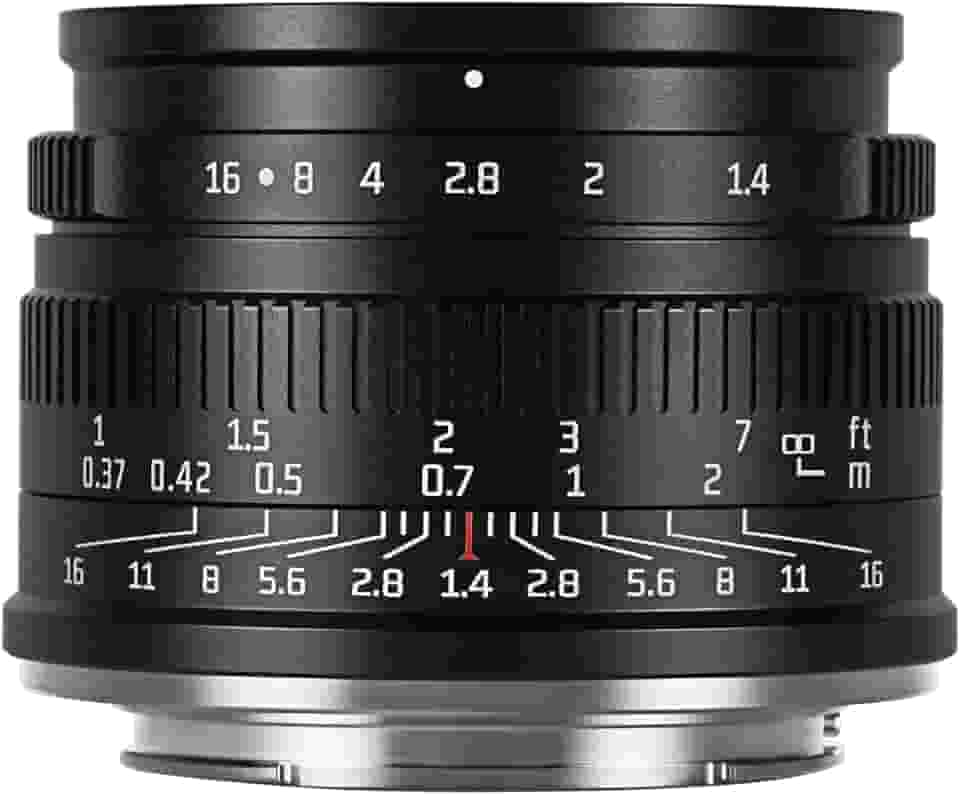 7artisans Lente fixa de foco manual F1.4 Mark II APS-C de 35 mm com grande abertura compatível com câmeras sem espelho Canon R Mount R RP R5 R6
