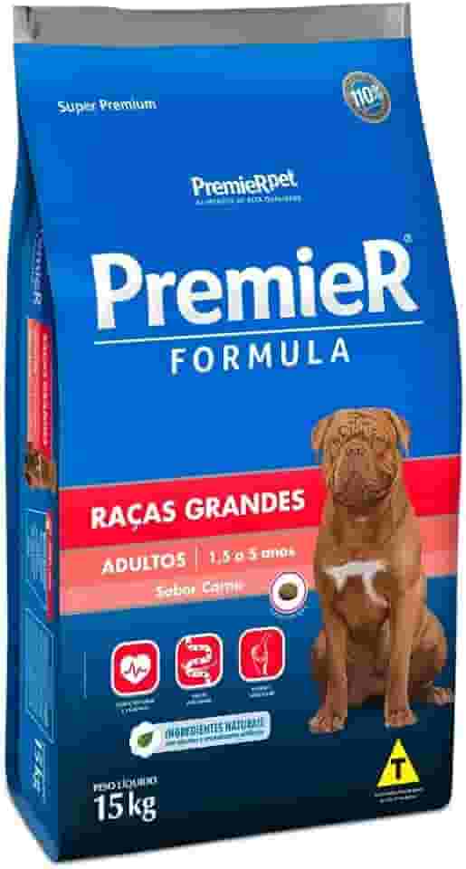 Premier Pet Ração Premier Fórmula Para Cães Adultos De Raças Grandes Sabor Carne - 15Kg Para Todas Grande Adulto - Sabor Sem Sabor