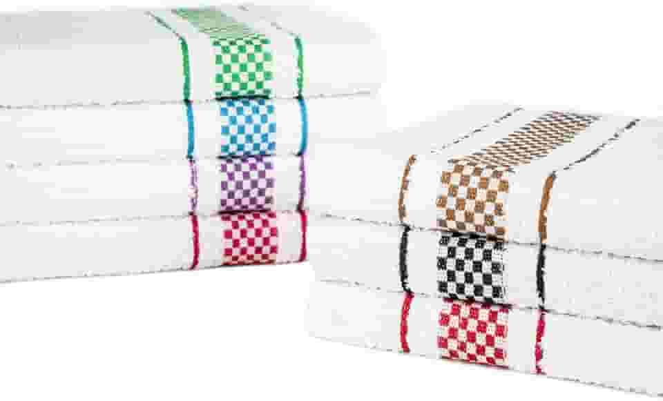 Kit 10 Pano de Prato Atoalhado Para Cozinha Felpudo Malta 45x70cm 370g/m² 100% Algodão - Sortido