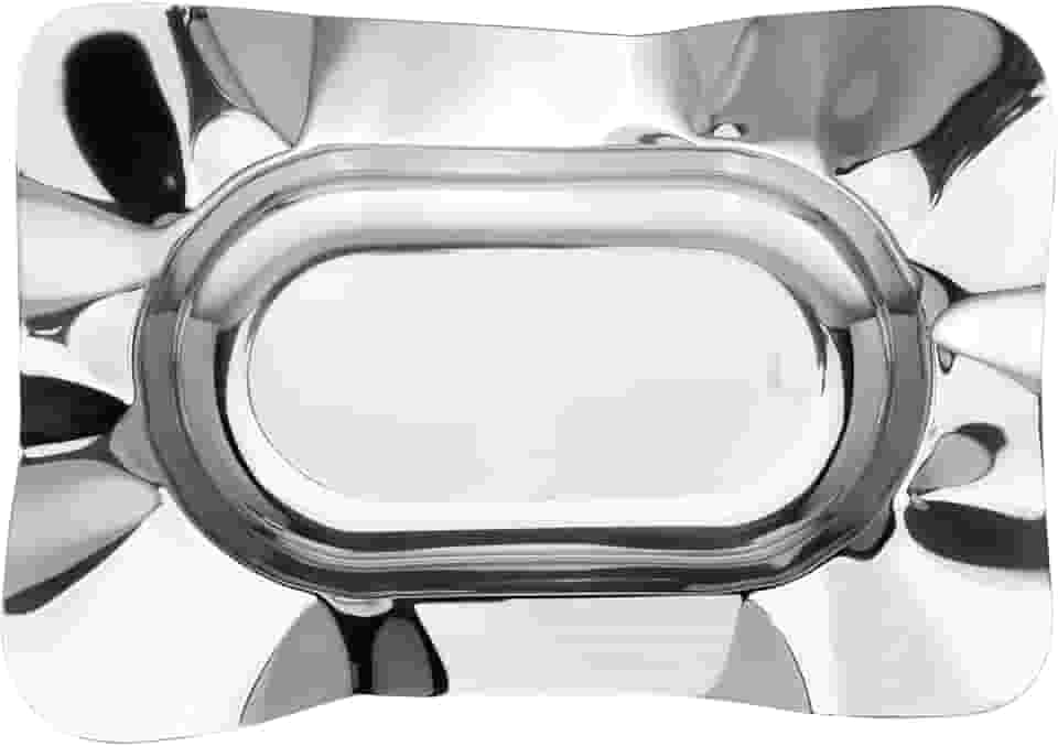Travessa Prateada Bonbon 30cm x 18,5cm x 6,5cm - Wolff