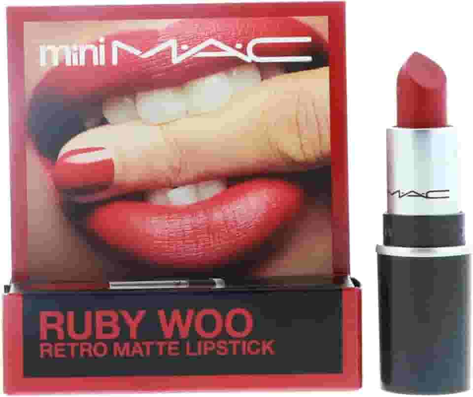 Batom MAC Little Cor Ruby Woo, Vermelho, Mini (MACS7P004)