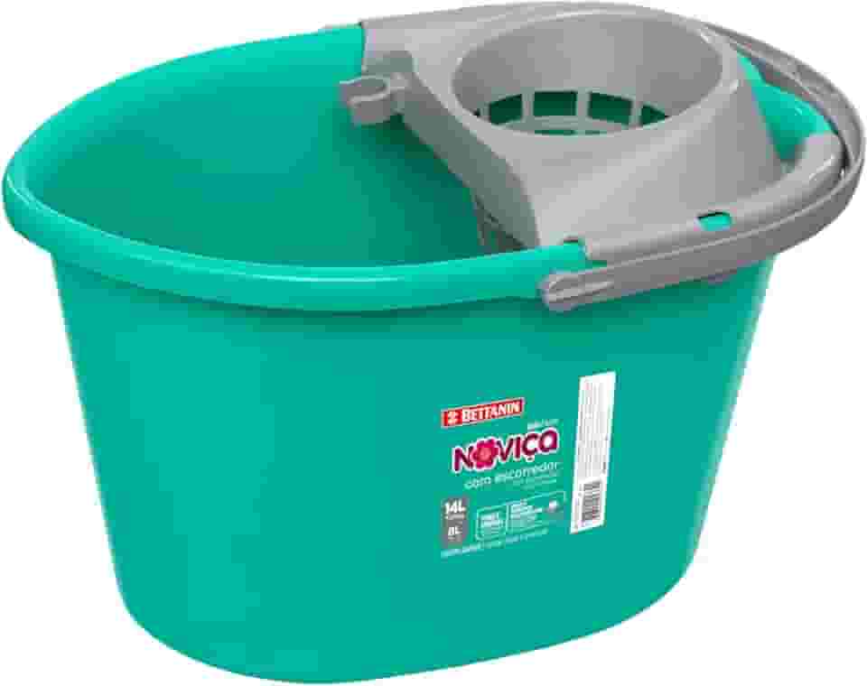 Noviça - Balde Plástico de 14 Litros com Escorredor, Bettanin