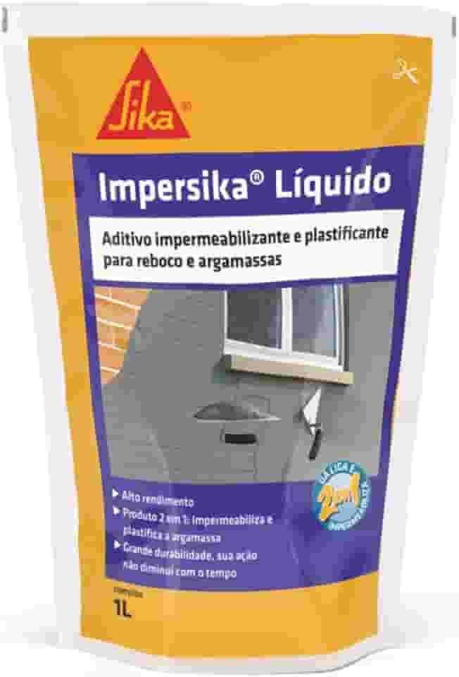 Sika - Impermeabilizante - ImperSika Líquido branco - Argamassa - Alta durabilidade - 1 L