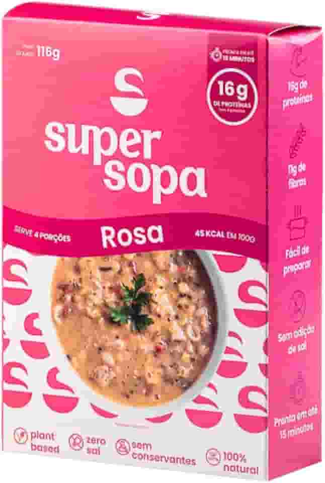 Super Sopa Rosa Cremosa 100% Natural - 116g