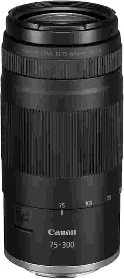 Canon Lente teleobjetiva RF 75-300 mm F4-5.6 | Zoom versátil para vida selvagem, esportes e fotografia de retrato
