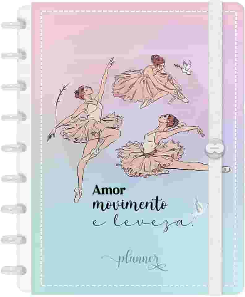 Planner Inteligente 2026 Iscool Disc Datado Voalá Romantic Bailarinas
