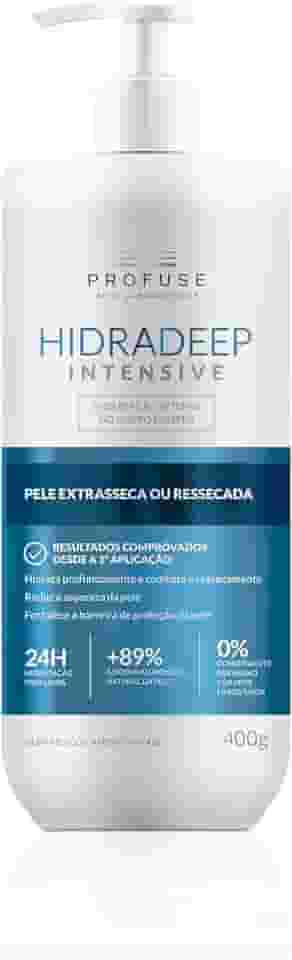 Profuse Hidratante para Corpo e Rosto Hidradeep Intensive Pele Extrasseca ou Ressecada com 400g