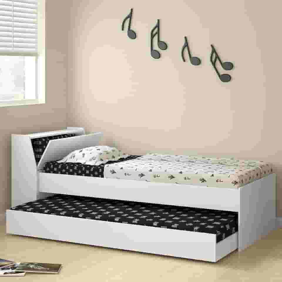 Ditalia Moveis Cama Dupla de madeira, braca