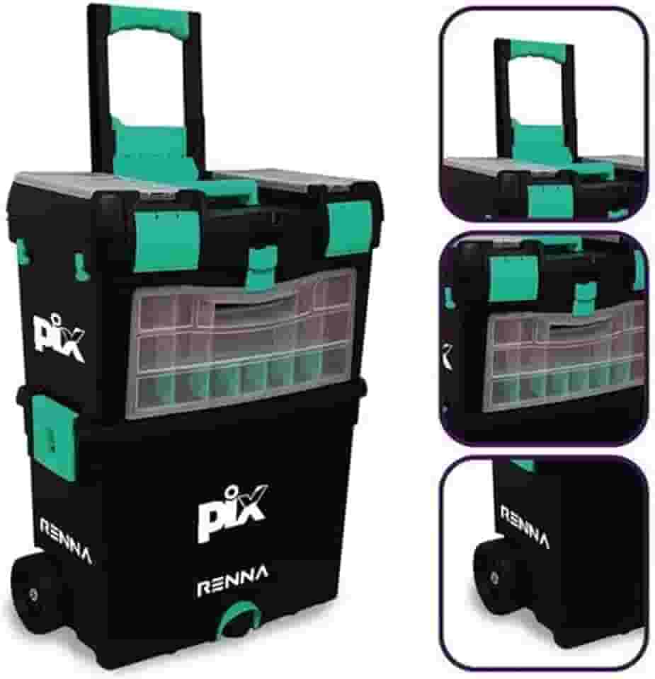 Caixa de Ferramentas Dupla Rodinha Pix