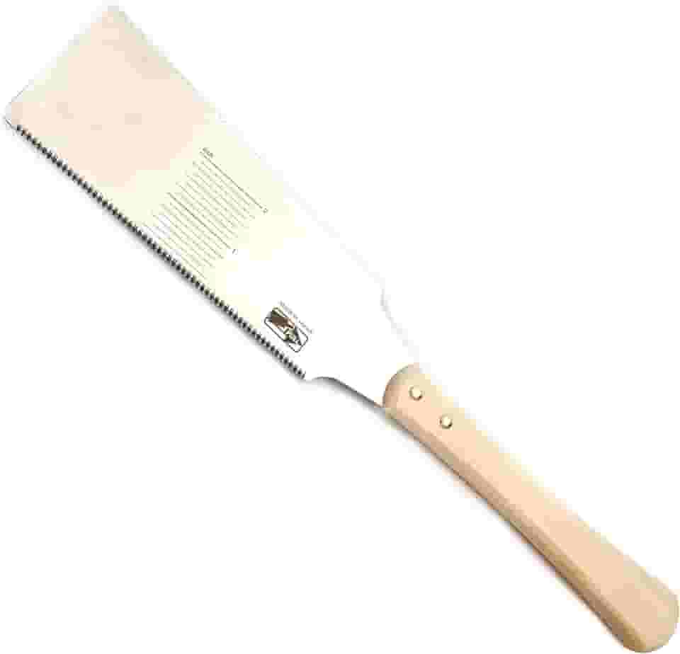 MEGURISM Serra japonesa Samurai Ryoba - Serra de corte nivelado de borda dupla de 19 cm para marcenaria