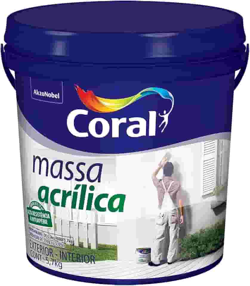 MASSA ACRÍLICA BRANCO 5,7KG - CORAL