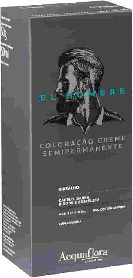 Acquaflora Grisalho Kit Coloração Creme Semipermanente El Hombre