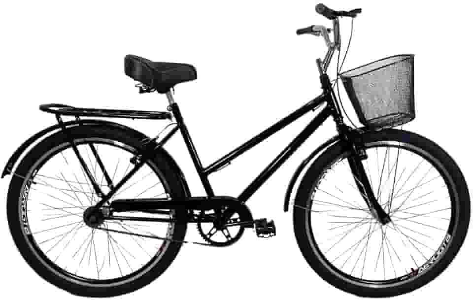 Bicicleta Aro 26 Aero Passeio Cesta Modelo Poti Preto