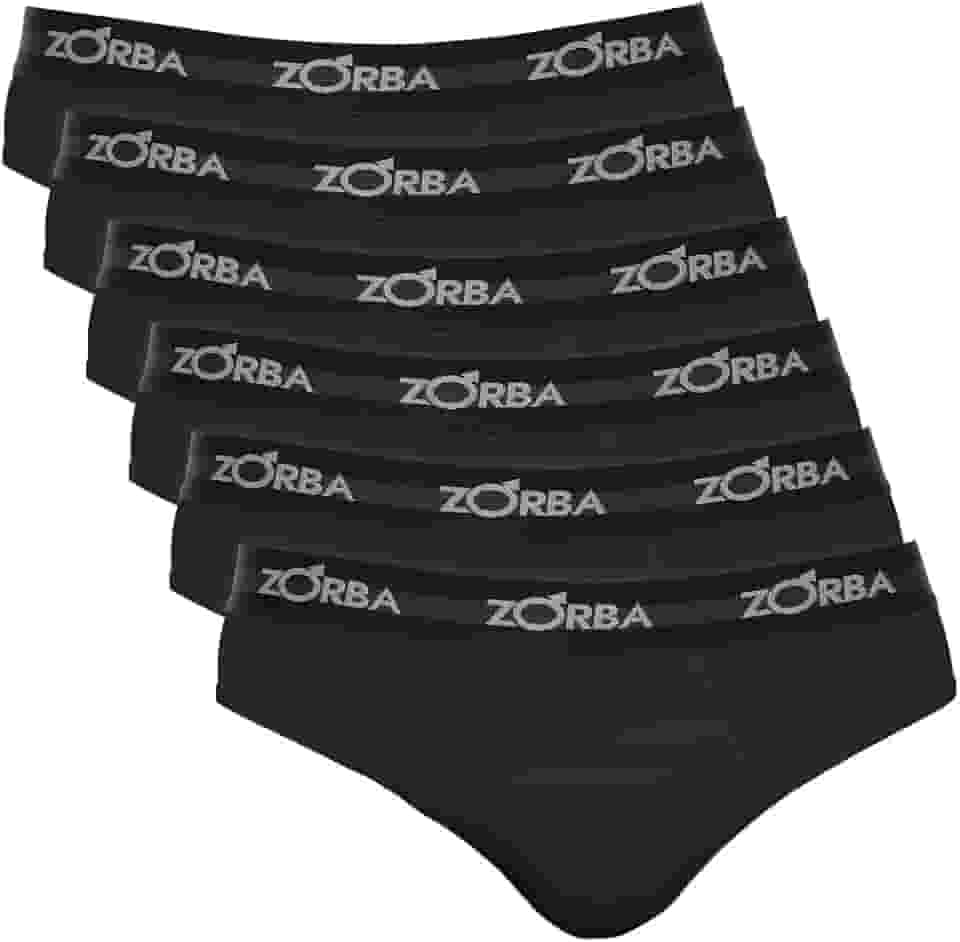 Kit Com 6 Cuecas Zorba Slip Max 764 Azul Marinho