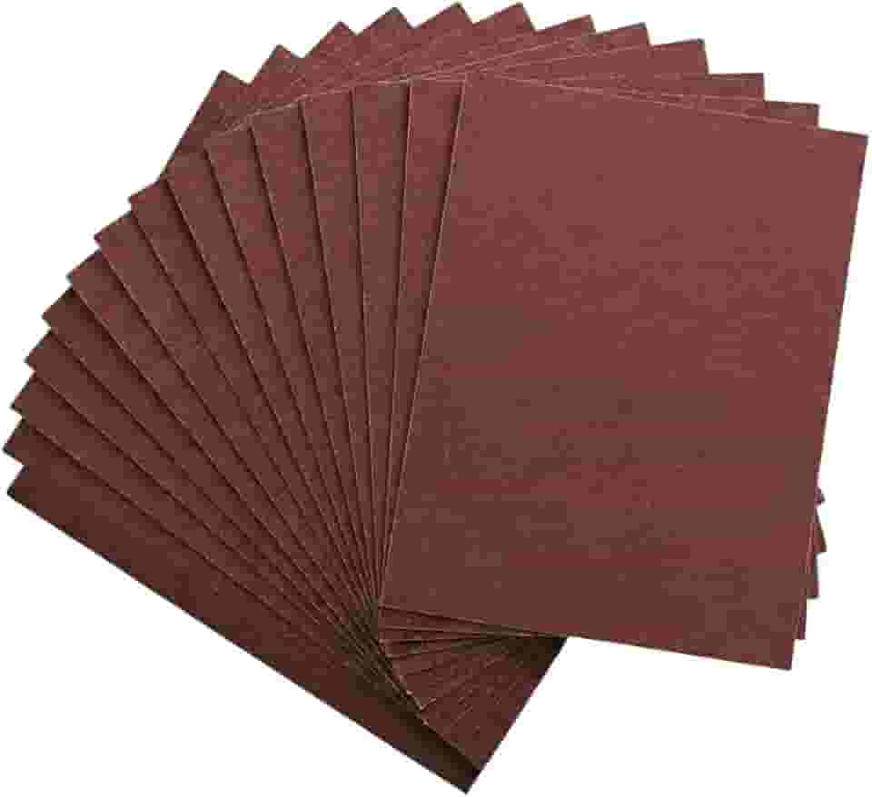 Lixa Grão 220 – Kit com 15 Folhas 22,5×27,5 cm – Acabamento Fino para Madeira, Gesso, Massa Corrida, Pintura e Reformas