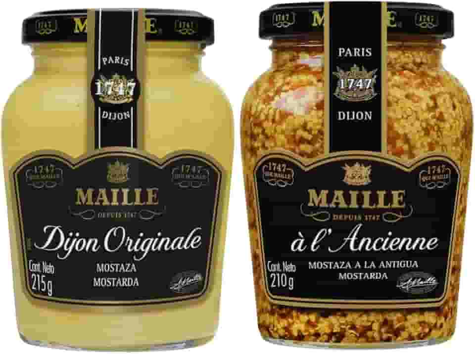 Kit Mostarda Dijon & Em gr?os Maille Importado Fran?a