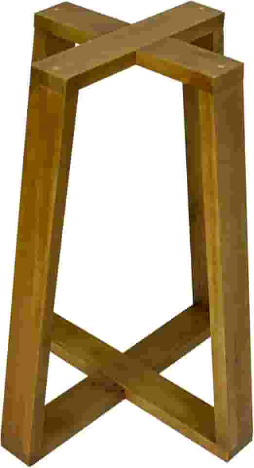 Pé Base Lary 75cm Mesa De Jantar em Madeira MDF Para Tampo de Vidro e Madeira (Para Vidro)