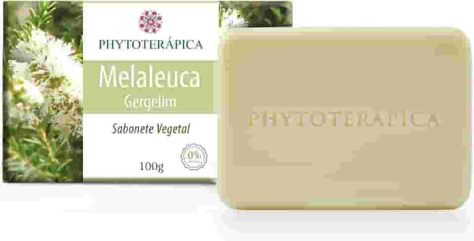 PHYTOTERAPICA - Sabonete de Melaleuca e Gergelim - Aromaterapia - Hidrata a pele, produz intensa limpeza corporal, acalma e atenua a vermelhidão da pele com acne - Vegano, Cruelty-free - 100g