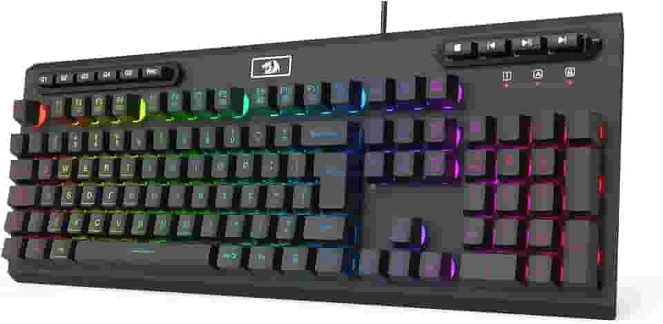 Teclado Gamer Redragon Aditya, Membrana, RGB, ABNT2 - K513-RGB PT - Preto