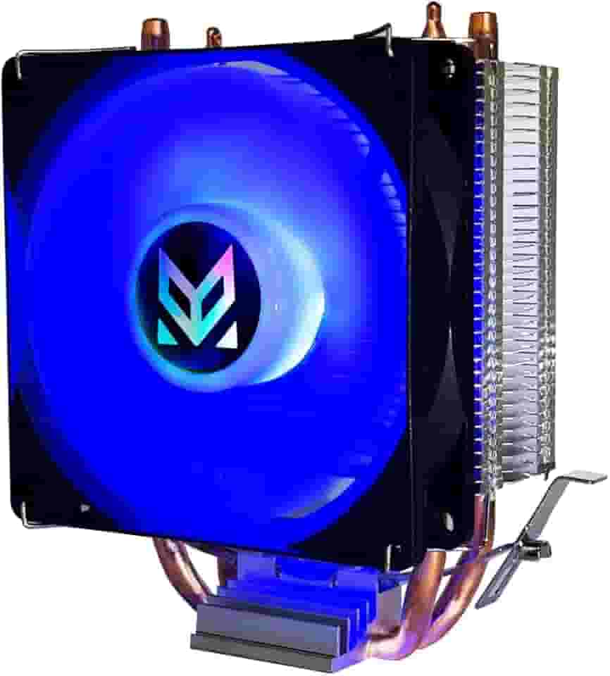Cooler CPU Intel LGA X99 X79 Xeon LGA 2011 v3 LED RGB Gamer Ryzen Am4 Am3 120mm 775 115x 1200 1366 1700 (Azul)