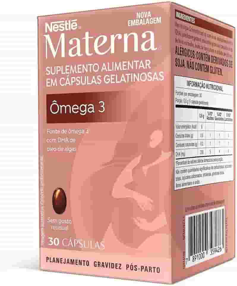 Suplemento alimentar em cápsulas Materna Ômega-3 30 unidades