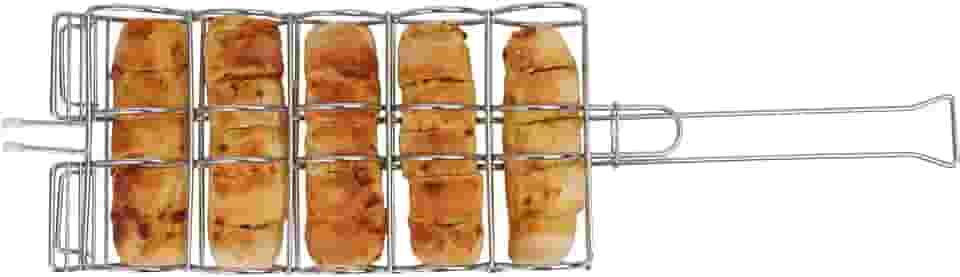 Grelha Churrasqueira para Pão de Alho e Milho 60x17x6,5cm