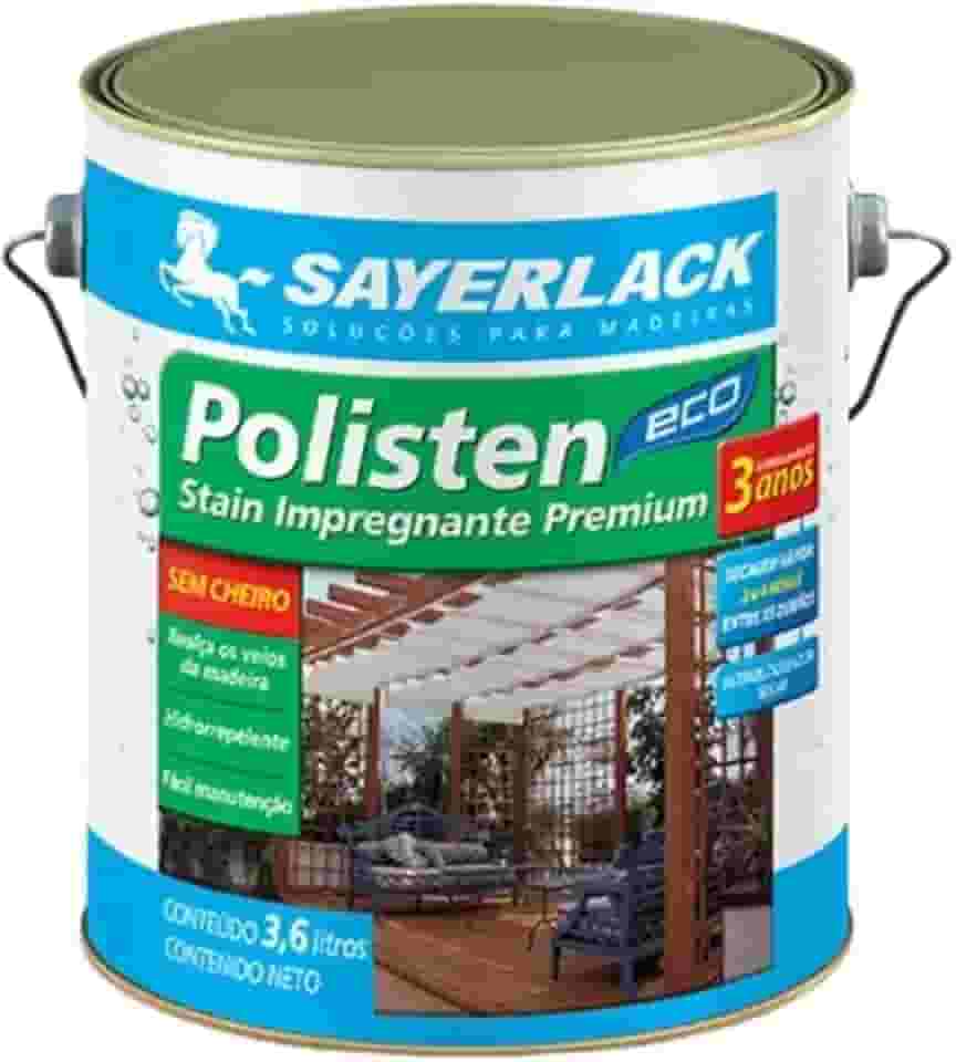 Verniz Stain Polisten Eco 3,6l Natural Mate Acqua Sayerlack