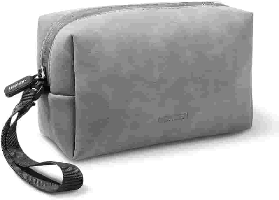 Bolsa organizadora de acessórios eletrônicos UGREEN, estojo de armazenamento de couro para fones de ouvido com fio, fone de ouvido, cabo USB, celulares, carregador, acessórios digitais de PC