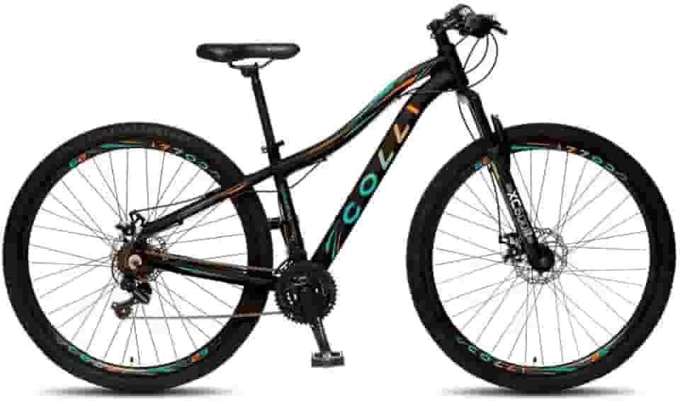 Colli Bike, Eudora em Alumínio Quadro Rebaixado (15,5) Câmbio SHIMANO, Aro 29 Aero, 36 Raias, 21 Marchas, Freios a Disco Dianteiro e Traseiro, Câmbio Traseiro SHIMANO