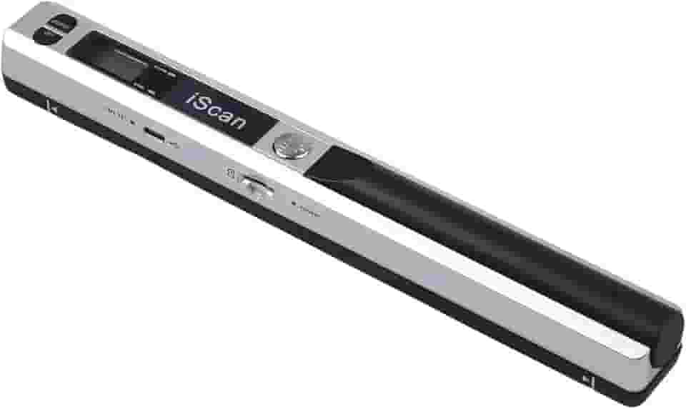 Scanner portátil iScan Mini scanner portátil para documentos A4, scanner para livros, formato JPG e PDF, 300/600/900 DPI