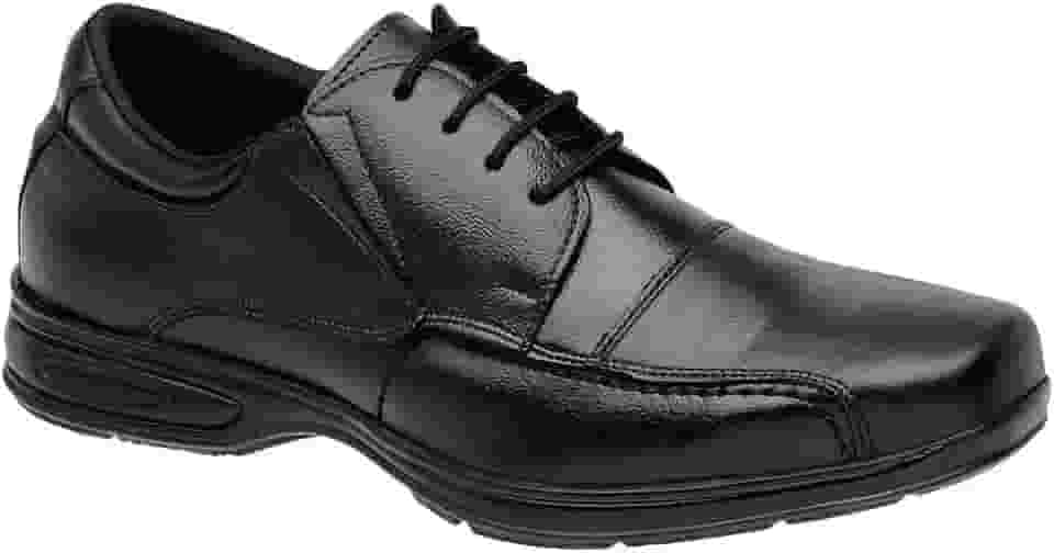Sapato Confort Social Masculino Couro Ortopédico de Amarrar 5070