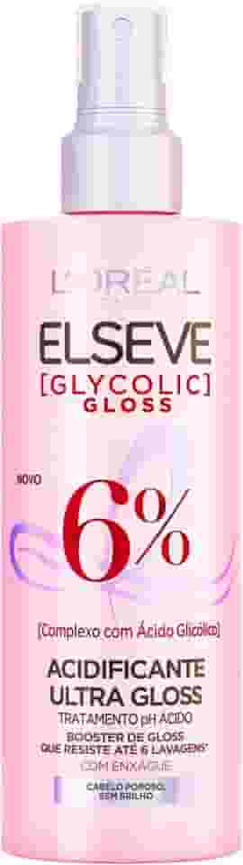 L'Oréal Paris Elseve Acidificante Capilar Glycolic Gloss, Brilho Durador Resiste por até 6 Lavagens, 200ml