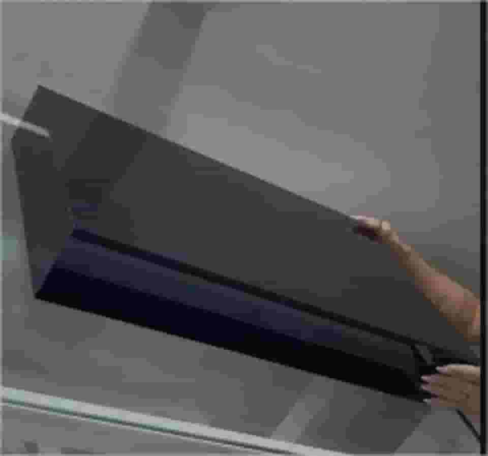 Tampa de proteção para Cooktop 2 bocas, em Acrilico, 54cm x 32cm x 8cm (Preto)