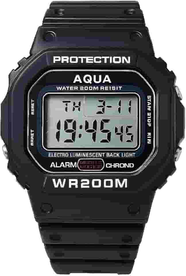 Relógio Digital Masculino Aqua 200M Prova D'água Original