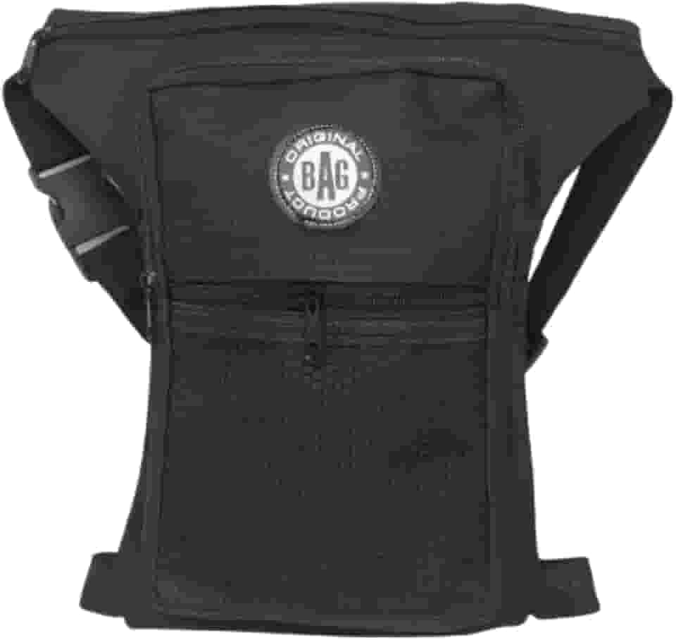 Pochete De Perna Grande Preto Motoqueiro Masculina Feminina