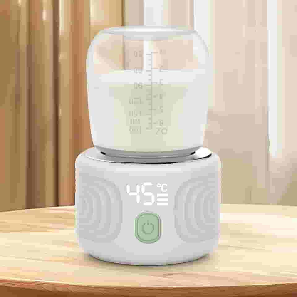 Aquecedor de mamadeira Maypott portátil de 3 minutos para viagem, com 4 temperaturas selecionáveis e proteção contra queimaduras, à prova de vazamento e seguro, recarregável para leite materno