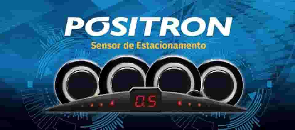 sensor de estacionamento 4 sensores - ps220 - positron (branco)