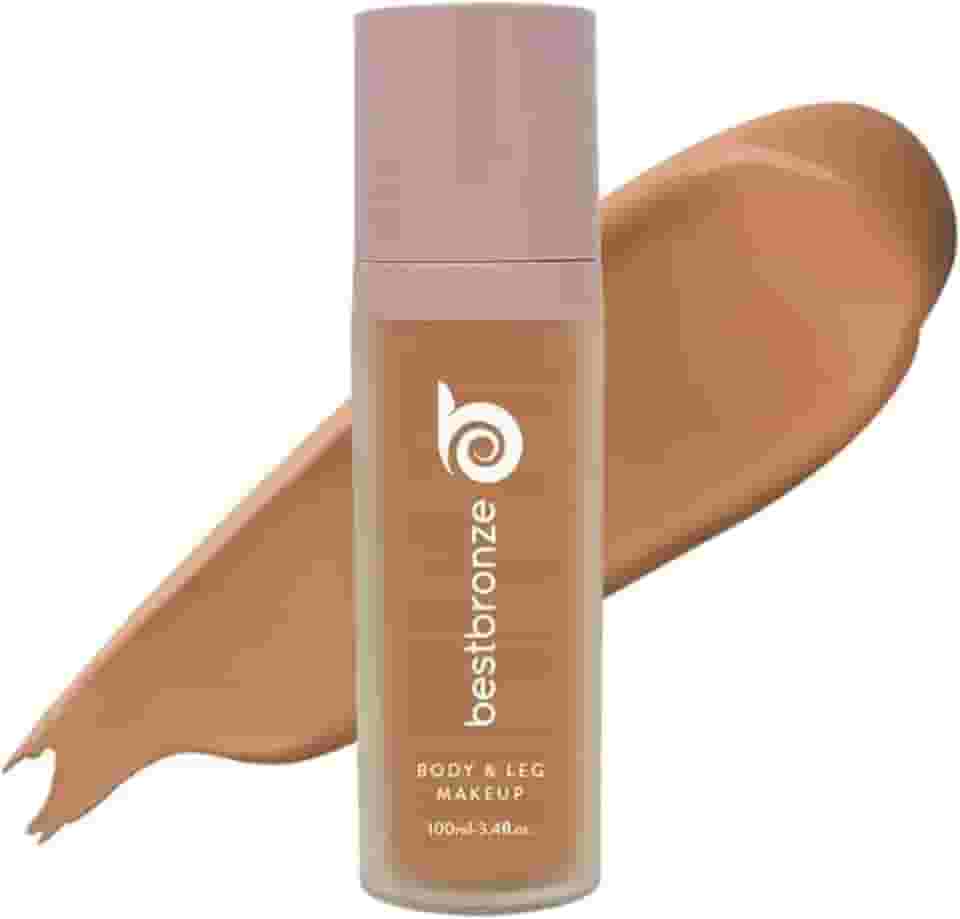 Best Bronze Bombshell Maquiagem Corporal e para Pernas - Maquiagem à Prova D'água para Pernas e Base Corporal - para Cicatrizes, Cobertura de Varizes e Corretivo para Pernas (NW41 Bronze Médio)