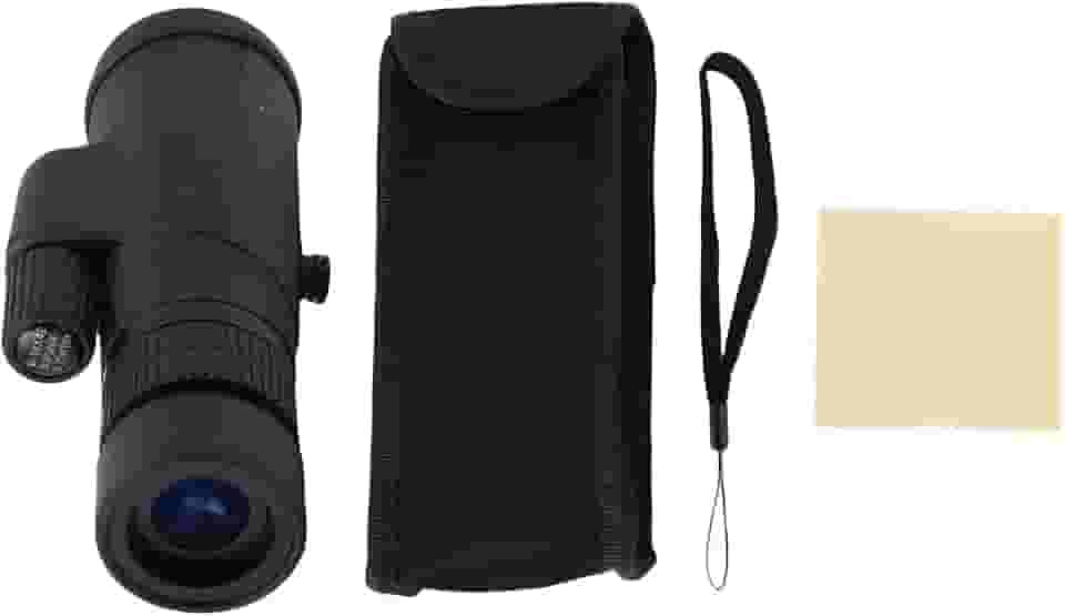 RiToEasysports Telescópio Monocular, Monocular de Alta Potência Com Zoom de 6x a 18x Com Lente Totalmente Multirrevestida e Armadura de Borracha para Observação de Pássaros, Caça,