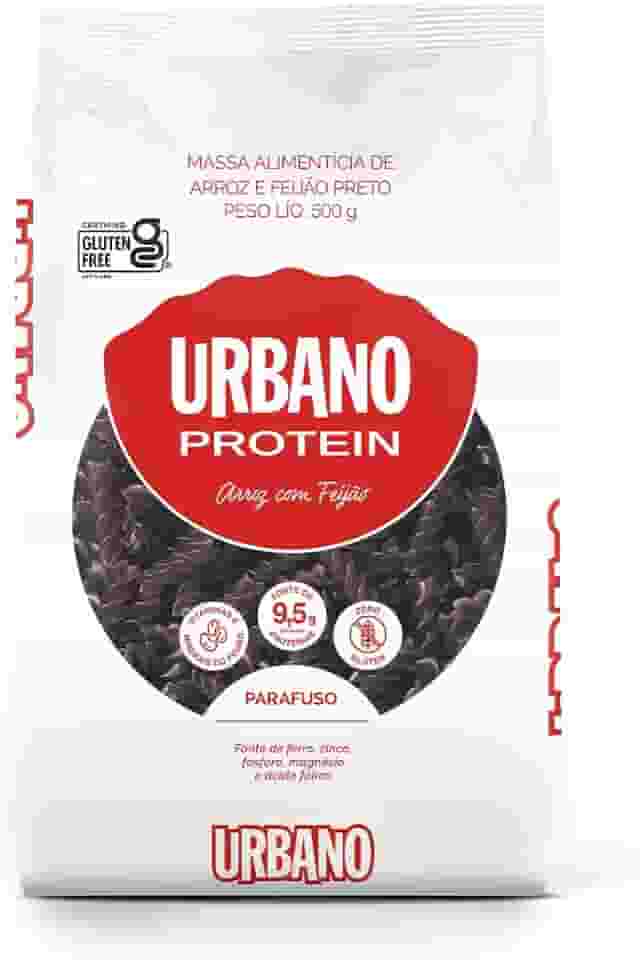 Urbano, Macarrão de Arroz e Feijão Preto, Parafuso, Zero Glúten - 500 g