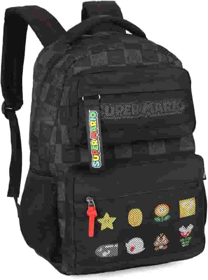 Mochila Bolsa de Costas Super Mario Juvenil Escolar Faculdade Viagem Espaçosa