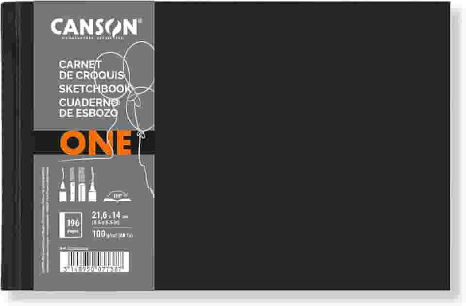 CANSON Caderno Artbook Sketchbook One 100g/m² A5 14,8 x 21cm 80 Folhas
