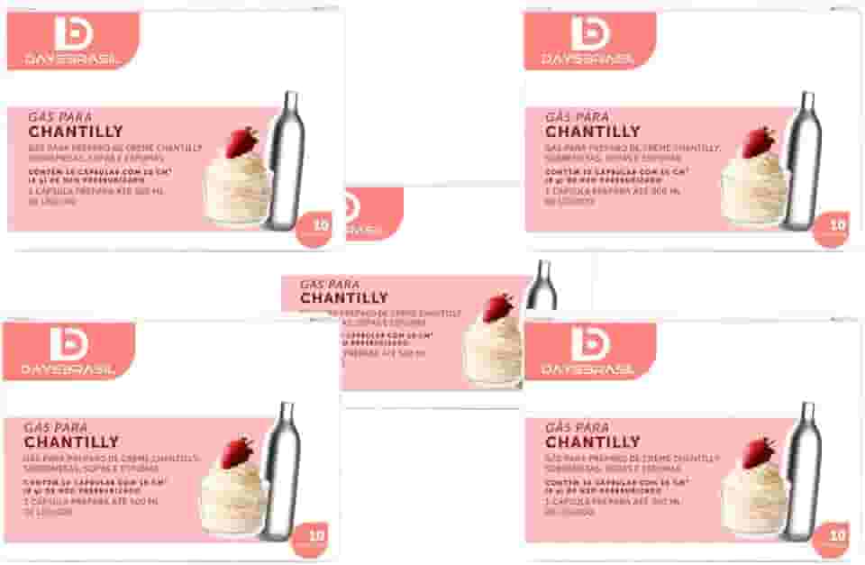 Cápsulas de Gás para Chantilly DaysBrasil para Sifão 50un