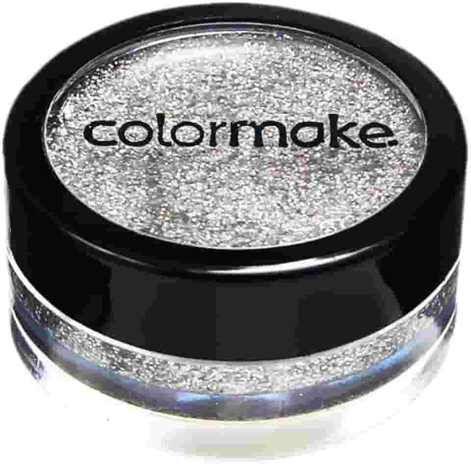Glitter Cremoso Pote 5G Prata Holografico, Colormake