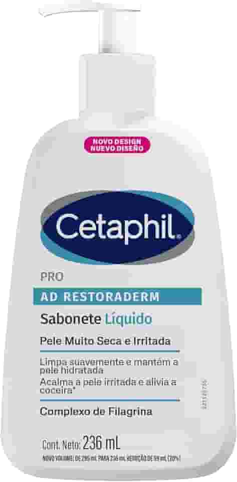 Cetaphil Pro AD Restoraderm Sabonete Líquido Hipoalergênico 236 ml
