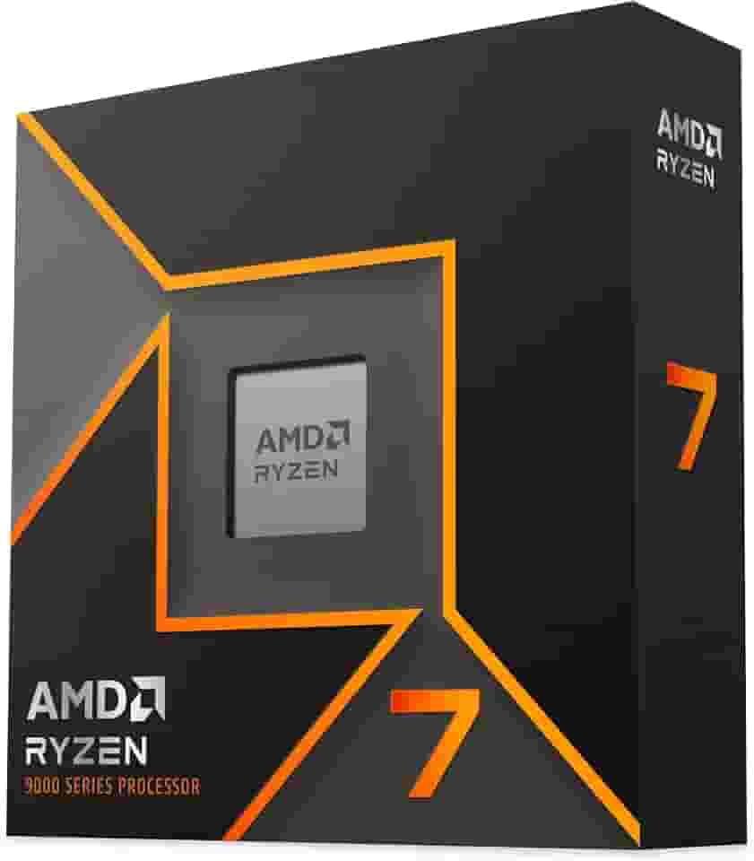 Processador AMD Ryzen 7 9700X Box (AM5/ 8 Cores/ 16 Threads/ 5.5GHz / 40MB Cache/Radeon Graphics/Sem Cooler)