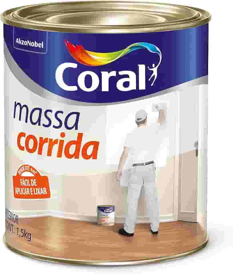 MASSA CORRIDA BRANCO 1,5KG - CORAL