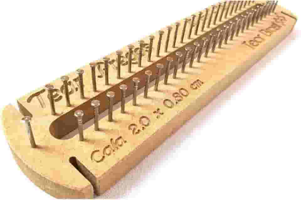 Tear para Cachecol Pregos 20cm 26 pregos cada lado