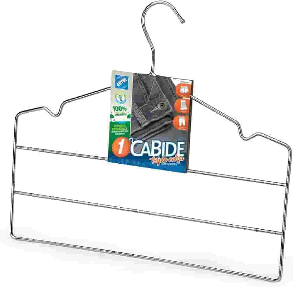 Cabide Triplo Calça, 35cm, Cromado, Arthi