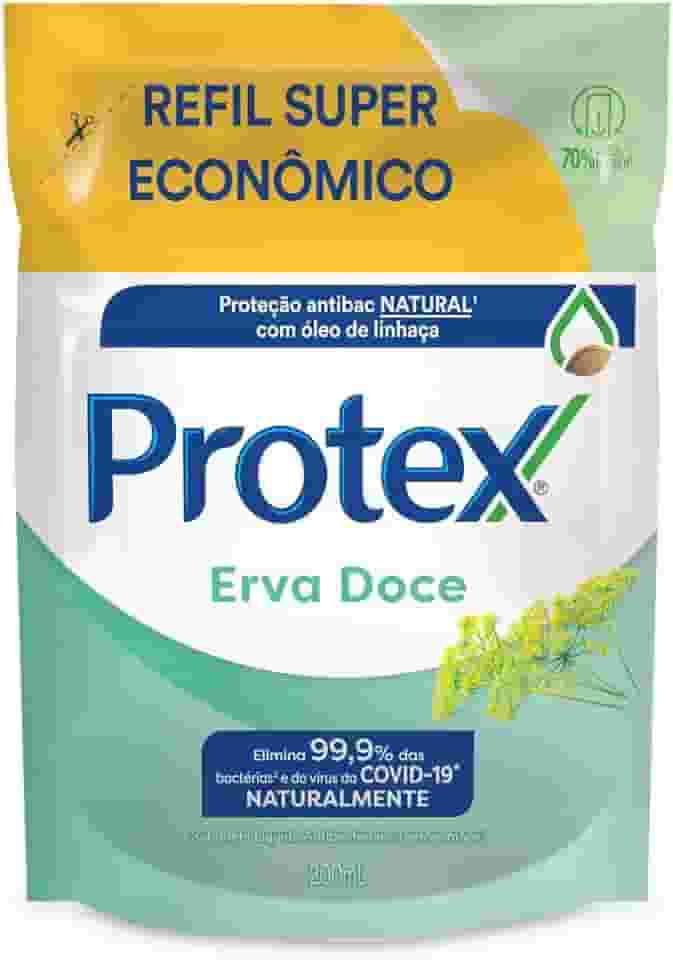 Sabonete Líquido Antibacteriano para as Mãos Protex Erva Doce 200ml
